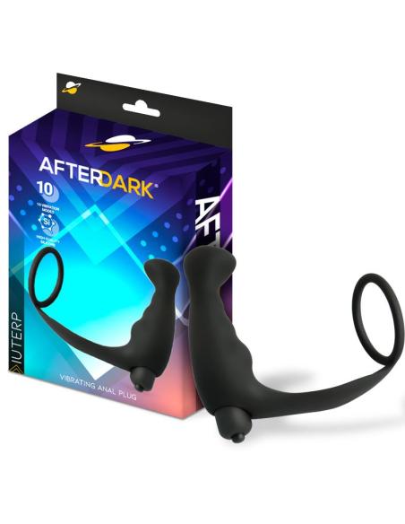 Iuterp Plug Anal con Vibración y Anillo para el Pene