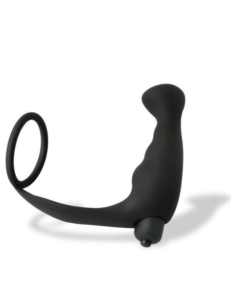 Iuterp Plug Anal con Vibración y Anillo para el Pene