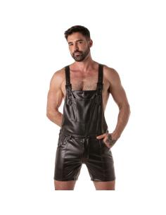 Locker gear - punch hole leatherette peto corto negro s