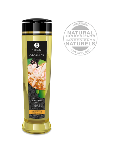Shunga - organica aceite de masaje comestible flor de almendro 240 ml