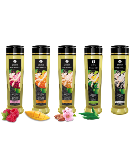 Shunga - organica aceite de masaje comestible flor de almendro 240 ml