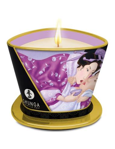 Shunga - massage candle vela de masaje con aceite caliente flor de cerezo 170 ml