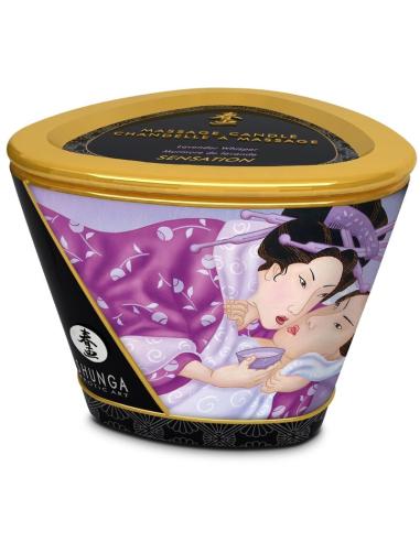Shunga - massage candle vela de masaje con aceite caliente flor de cerezo 170 ml