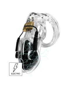 Hidden desire - extreme penis gear jaula de castidad con electroestimulación y control remoto transparente 2